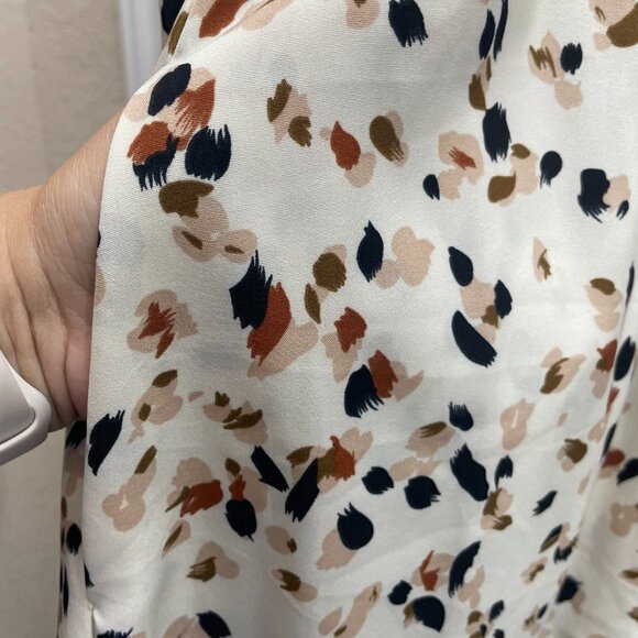 NWT BloomChic Cream with Spots Pocket Short Sleeve Dress Size 1X - Picture 5 of 6